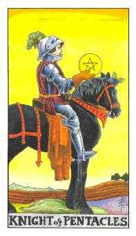 Knight of Coins Tarot Card Meanings - ColibriTarot