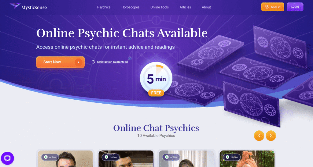 Mysticsense website