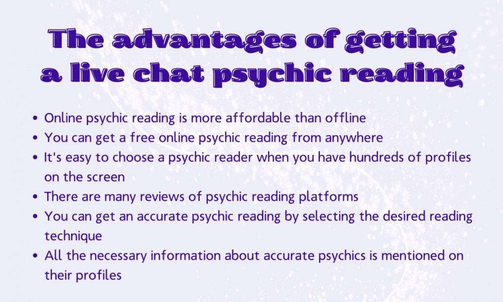 live chat psychic reading advantages