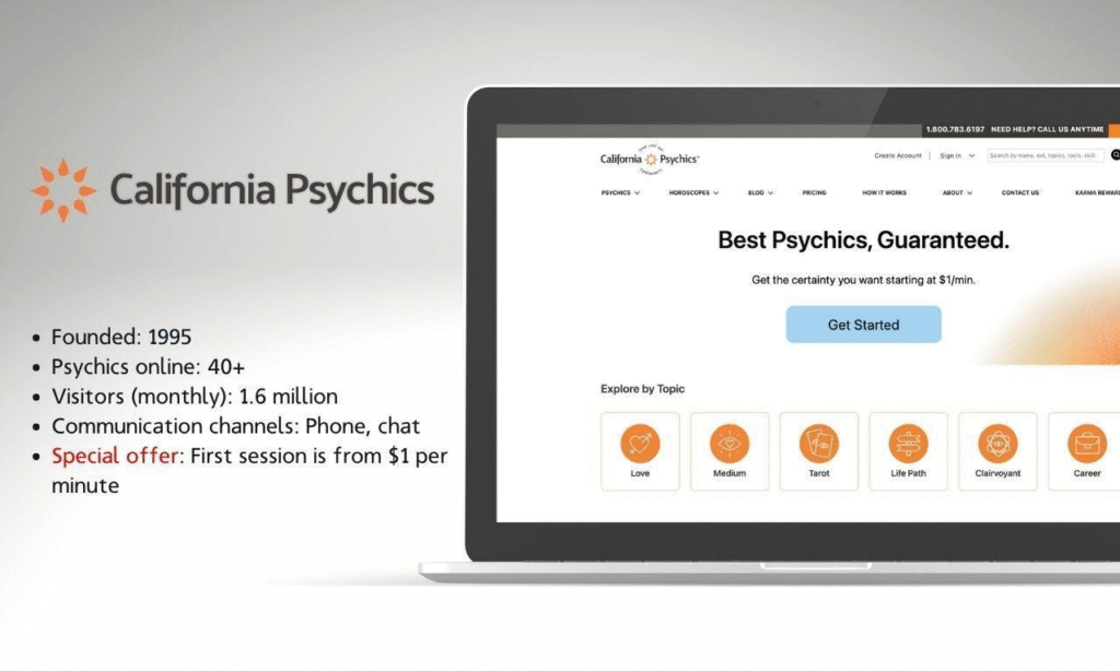 California Psychics website